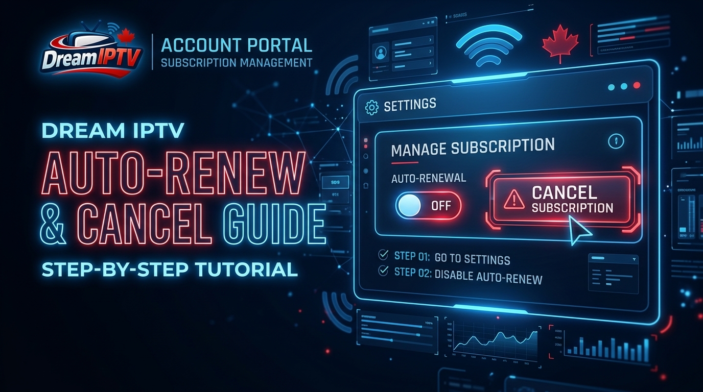 DreamIPTV auto renew: how to cancel auto renewal